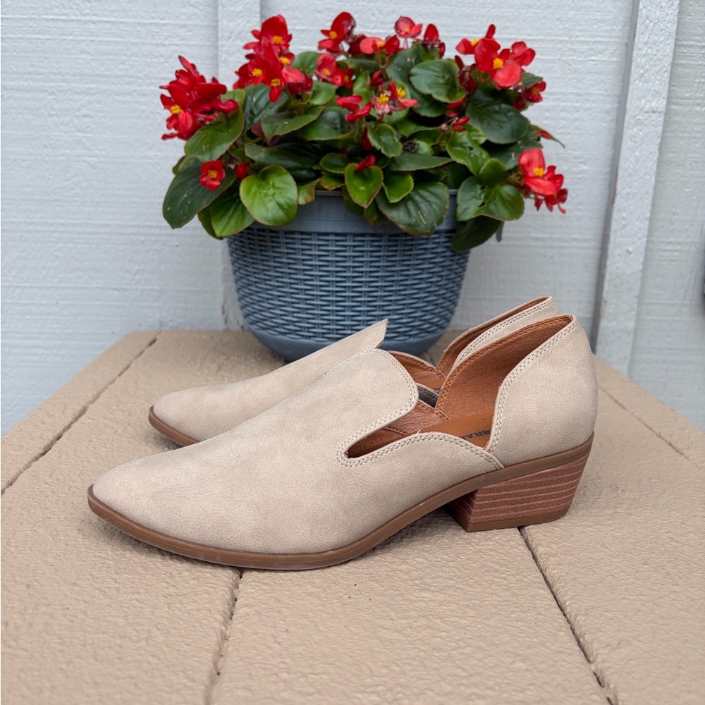 Lucky Brand Suede Block Heel Bootie
